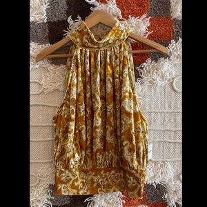 Free People M velvet ‘Take a Break’ halter top